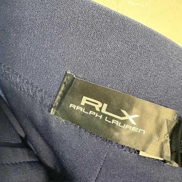RLX Ralph Lauren Shorts Womens Small Navy Pleated Golf Athletic Stretch Active - Picture 5 of 10